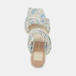 PILTON HEELS BLUE FLORAL STELLA -Modish Shoe DOLCEVITA HEELS PILTON BLUEFLORALSTELLA 06
