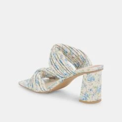 PILTON HEELS BLUE FLORAL STELLA -Modish Shoe DOLCEVITA HEELS PILTON BLUEFLORALSTELLA 09