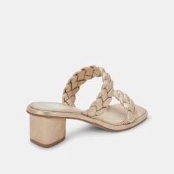 RONIN SANDALS LIGHT GOLD STELLA -Modish Shoe DOLCEVITA HEELS RONIN LIGHTGOLDMETALICSTELLASUEDE 03