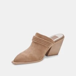 SITA MULES MUSHROOM SUEDE -Modish Shoe DOLCEVITA HEELS SITA MUSHROOMSUEDE 08