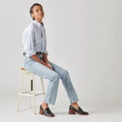 Dolce Vita TALIE LOAFERS NOIR EMBOSSED LEATHER -Modish Shoe DOLCEVITA HEELS TALIE NOIREMBOSSEDLEATHER ONFOOT 2