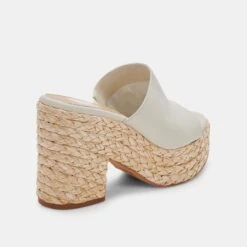 ELORA HEELS IVORY LEATHER 13 ELORA HEELS IVORY LEATHER -Modish Shoe DOLCEVITA HEEL ELORA IVORYLEATHER 03