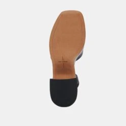 WESSI HEELS BLACK LEATHER -Modish Shoe DOLCEVITA HEEL WESSI BLACK 07