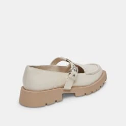 Dolce Vita EBBIE FLATS IVORY PATENT LEATHER -Modish Shoe DOLCEVITA LOAFERS EBBIE IVORYPATENETLEATHER 03