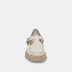 Dolce Vita EBBIE FLATS IVORY PATENT LEATHER -Modish Shoe DOLCEVITA LOAFERS EBBIE IVORYPATENETLEATHER 04