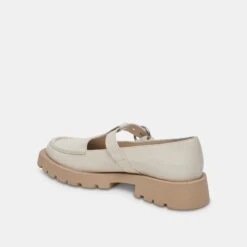 Dolce Vita EBBIE FLATS IVORY PATENT LEATHER -Modish Shoe DOLCEVITA LOAFERS EBBIE IVORYPATENETLEATHER 09