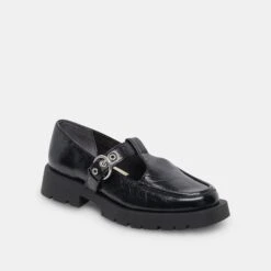 Dolce Vita EBBIE FLATS MIDNIGHT PATENT LEATHER -Modish Shoe DOLCEVITA LOAFERS EBBIE MIDNIGHTPATENTLEATHER 01