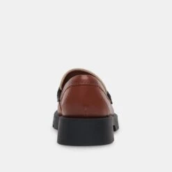 Dolce Vita ELIAS FLATS BROWN BLACK LEATHER -Modish Shoe DOLCEVITA LOAFERS ELIAS BROWNBLACKLEATHER 05