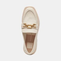 Dolce Vita ERNA FLATS IVORY LEATHER -Modish Shoe DOLCEVITA LOAFERS ERNA IVORYLEATHER 06