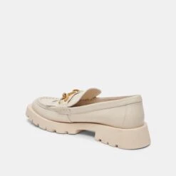 Dolce Vita ERNA FLATS IVORY LEATHER -Modish Shoe DOLCEVITA LOAFERS ERNA IVORYLEATHER 09