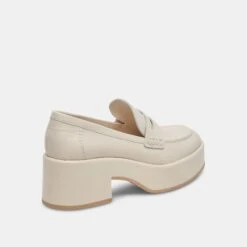 Dolce Vita YANNI LOAFERS IVORY LEATHER -Modish Shoe DOLCEVITA LOAFERS YANNI IVORYLEATHER 03