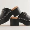 Dolce Vita YEVAN CLOGS BLACK LEATHER