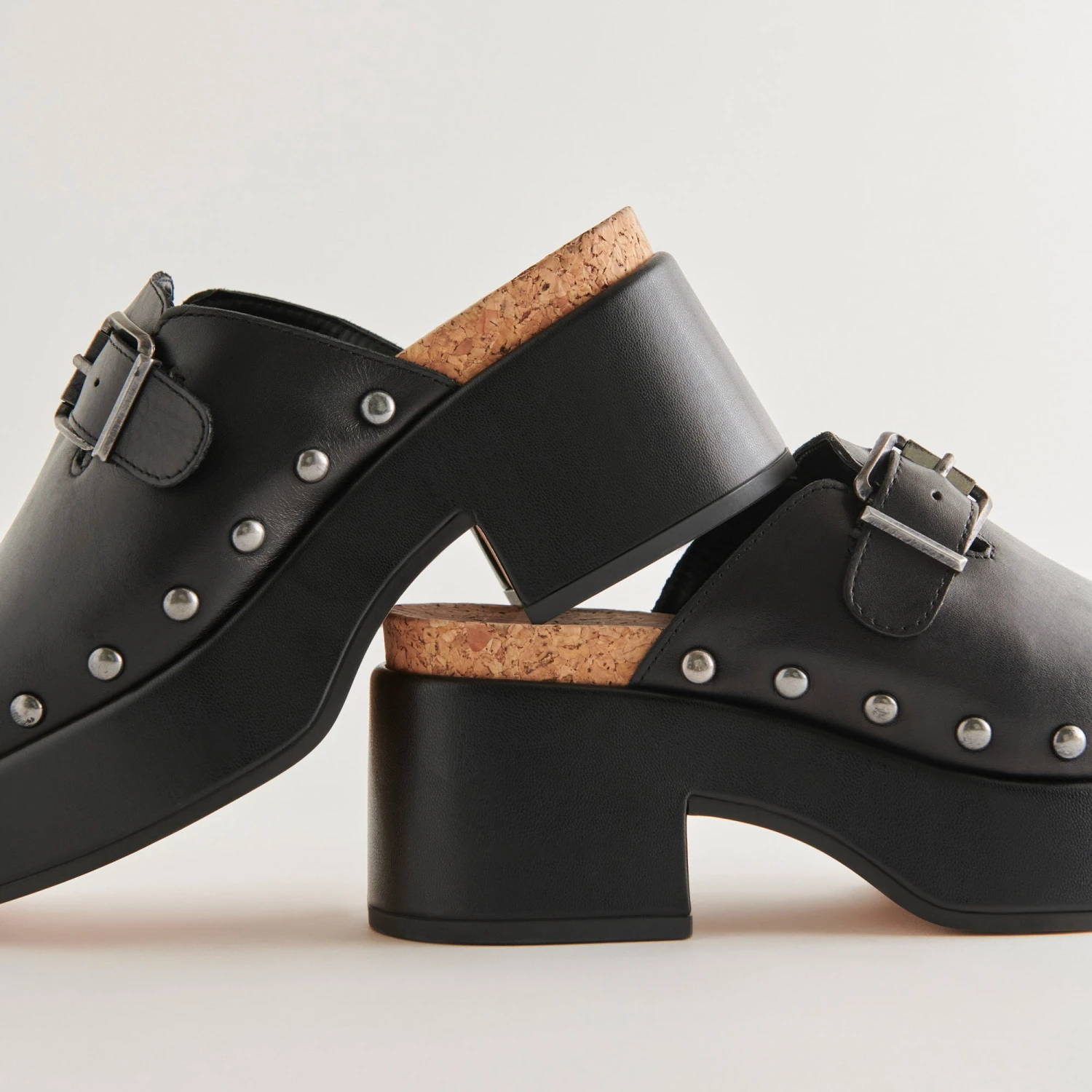Dolce Vita YEVAN CLOGS BLACK LEATHER 1 Dolce Vita YEVAN CLOGS BLACK LEATHER