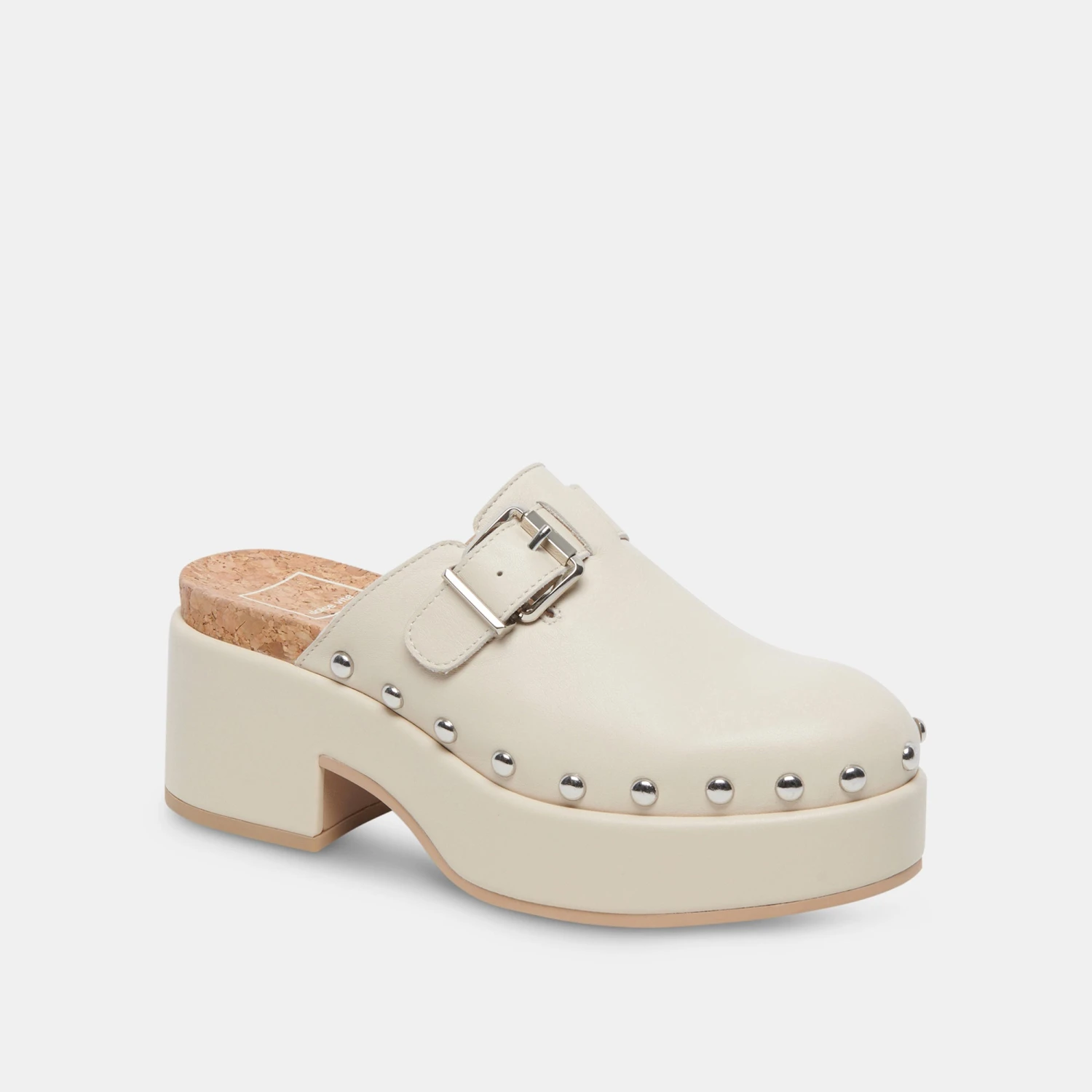 Dolce Vita YEVAN CLOGS IVORY LEATHER 2 Dolce Vita YEVAN CLOGS IVORY LEATHER - Image 2