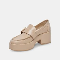 Dolce Vita YONDER LOAFERS SESAME CRINKLE PATENT -Modish Shoe DOLCEVITA LOAFER YONDER SESAMECRINKLEPATENT 08