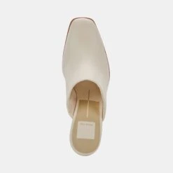 PAREZ MULES CREAM LEATHER -Modish Shoe DOLCEVITA MULES PAREZ CREAMLEATHER 06