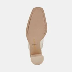PAREZ MULES CREAM LEATHER -Modish Shoe DOLCEVITA MULES PAREZ CREAMLEATHER 07