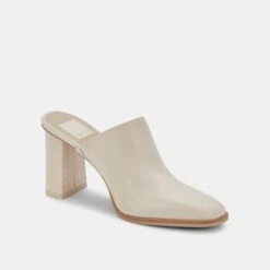 PAREZ MULES CREAM LEATHER -Modish Shoe DOLCEVITA MULES PAREZ CREAMLEATHER 08