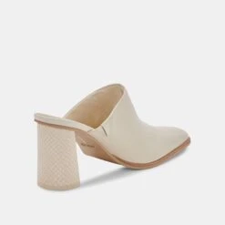 PAREZ MULES CREAM LEATHER -Modish Shoe DOLCEVITA MULES PAREZ CREAMLEATHER 09