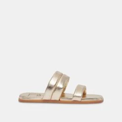 ADORE SANDALS GOLD METALLIC LEATHER