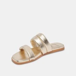 ADORE SANDALS GOLD METALLIC LEATHER -Modish Shoe DOLCEVITA SANDALS ADORE GOLDMETALLICLEATHER 08