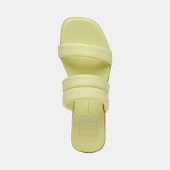 ADORE SANDALS LEMON CREAM LEATHER -Modish Shoe DOLCEVITA SANDALS ADORE LEMONCREAMLEATHER 06