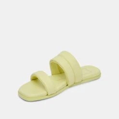 ADORE SANDALS LEMON CREAM LEATHER -Modish Shoe DOLCEVITA SANDALS ADORE LEMONCREAMLEATHER 08