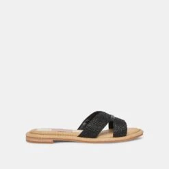 ATOMIC SANDALS BLACK RAFFIA -Modish Shoe DOLCEVITA SANDALS ATOMIC BLACKRAFFIA 02