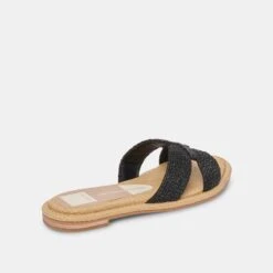 ATOMIC SANDALS BLACK RAFFIA -Modish Shoe DOLCEVITA SANDALS ATOMIC BLACKRAFFIA 03