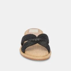 ATOMIC SANDALS BLACK RAFFIA -Modish Shoe DOLCEVITA SANDALS ATOMIC BLACKRAFFIA 04