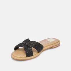 ATOMIC SANDALS BLACK RAFFIA -Modish Shoe DOLCEVITA SANDALS ATOMIC BLACKRAFFIA 08