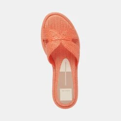 ATOMIC SANDALS ORANGE RAFFIA -Modish Shoe DOLCEVITA SANDALS ATOMIC ORANGERAFFIA 06