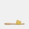 AVANNA SANDALS YELLOW LEATHER