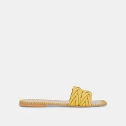 AVANNA SANDALS YELLOW LEATHER