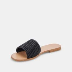 BELLE SANDALS BLACK RAFFIA -Modish Shoe DOLCEVITA SANDALS BELLE BLACKRAFFIA 08