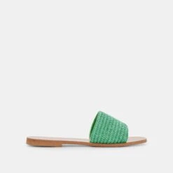 BELLE SANDALS SEAGLASS RAFFIA