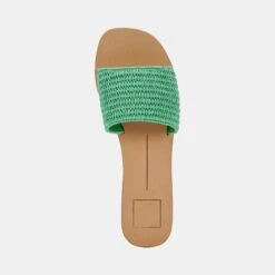 BELLE SANDALS SEAGLASS RAFFIA -Modish Shoe DOLCEVITA SANDALS BELLE SEAGLASSRAFFIA 06