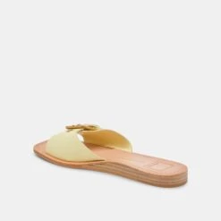 CABANA SANDALS LEMON CREAM LEATHER -Modish Shoe DOLCEVITA SANDALS CABANA LEMONCREAMLEATHER 09