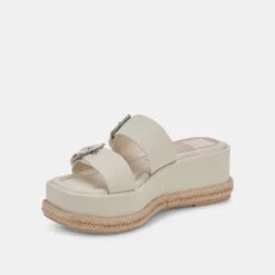 CANYON SANDALS IVORY LEATHER -Modish Shoe DOLCEVITA SANDALS CANYON IVORYLEATHER 08