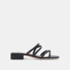 HAPI WIDE SANDALS BLACK LEATHER