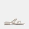 HAPI WIDE SANDALS IVORY LEATHER