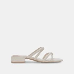 HAPI WIDE SANDALS IVORY LEATHER