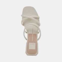 HAPI WIDE SANDALS IVORY LEATHER -Modish Shoe DOLCEVITA SANDALS HAPI IVORYEMBOSSEDSTELLA 06 230c6800 d67b 4295 8997 df0059f81c6c