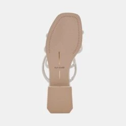 HAPI WIDE SANDALS IVORY LEATHER -Modish Shoe DOLCEVITA SANDALS HAPI IVORYEMBOSSEDSTELLA 07 a3610ff8 f710 44d1 8abf fe4160b5133f