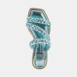 IMAN SANDALS BLUE METALLIC STELLA -Modish Shoe DOLCEVITA SANDALS IMAN ELECTRICBLUEMETALLICSTELLA 06