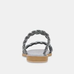 INDY SANDALS GRAPHITE METALLIC STELLA -Modish Shoe DOLCEVITA SANDALS INDY GRAPHITECRACKLEDSTELLA 05