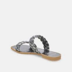 INDY SANDALS GRAPHITE METALLIC STELLA -Modish Shoe DOLCEVITA SANDALS INDY GRAPHITECRACKLEDSTELLA 09