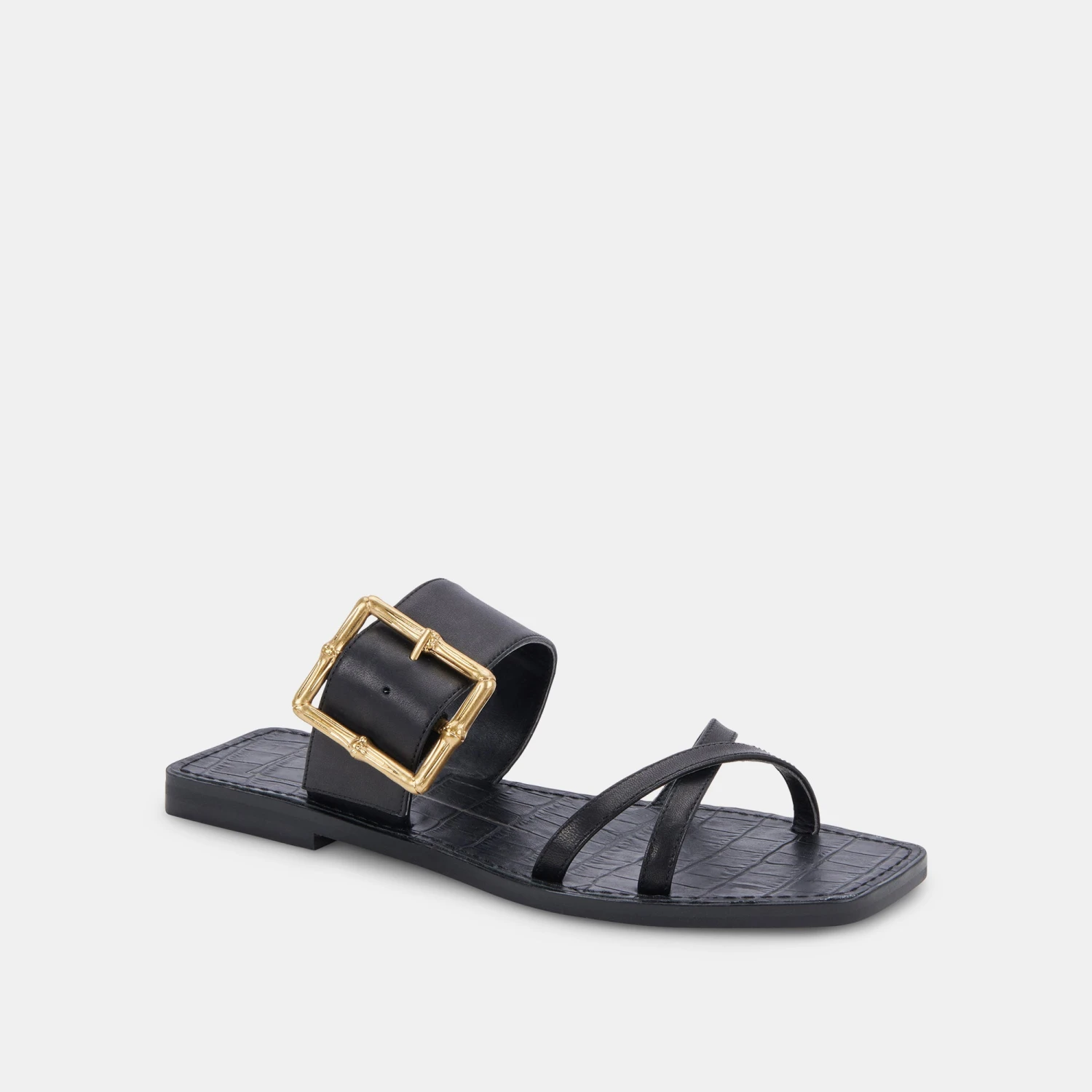 LOWYN SANDALS BLACK LEATHER 2 LOWYN SANDALS BLACK LEATHER - Image 2