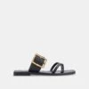 LOWYN SANDALS BLACK LEATHER