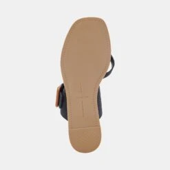 PERRIS SANDALS BLACK EMBOSSED LEATHER -Modish Shoe DOLCEVITA SANDALS PERRIS BLACKEMBOSSEDLEATHER 07